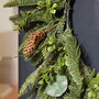 Evergreen Winter Pinecone Wreath, thumbnail 4 of 4