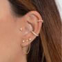 Sterling Silver Tiny Trio Stud For Helix Or Tragus, thumbnail 4 of 6