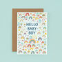 New Baby Boy Card, Rainbow New Baby Card, thumbnail 2 of 2
