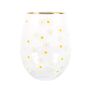 Daisy Print Stemless Wine Glass | Spring Decoration, thumbnail 2 of 2