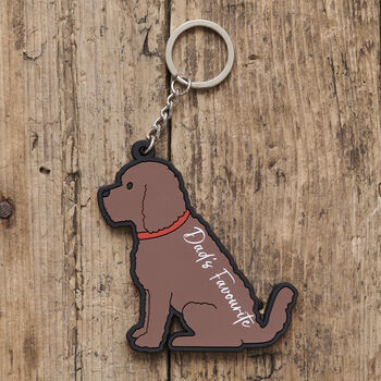 Personalised Father's Day Keyring From The Dog, 7 of 12