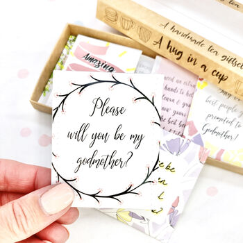 Godmother Proposal Gift | 'Will You Be My Godmother' Tea Gift | New Mum, 9 of 12