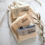 Botanical Salt Soap Trio + Canvas Cotton Bag Gift Set, thumbnail 1 of 3