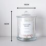 Luxury Clear Glass Bathroom Jar With Airtight Lid, thumbnail 3 of 11