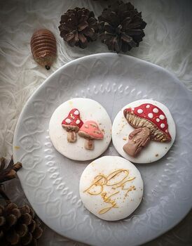 Personalised Woodland Mushroom Letterbox Biscuits, 6 of 6