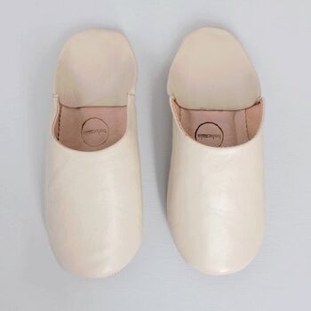 Women's Basic Moroccan Leather Slippers, 4 of 12