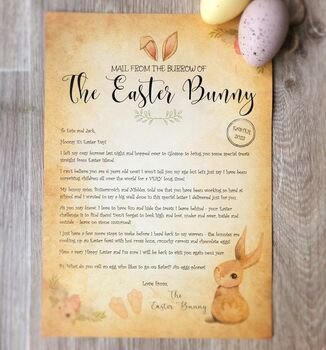 Personalised Letter From The Easter Bunny With Wax Seal, 8 of 8