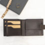 Personalised Thick Oiled Leather Waller Rfid, thumbnail 3 of 4