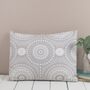 Nickel Cushion, Grey Pattern Pillow, thumbnail 2 of 2