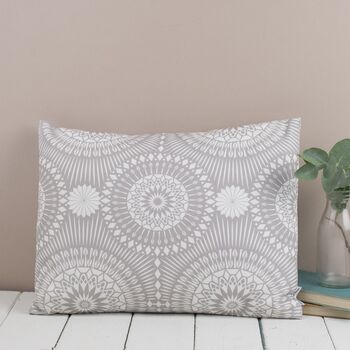 Nickel Cushion, Grey Pattern Pillow, 2 of 2