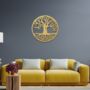 Circular Plywood Tree Of Life Wall Art Handmade In The UK, thumbnail 5 of 9