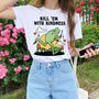 'Kill Em With Kindness' Cute Frog Tshirt, thumbnail 2 of 8