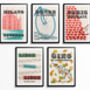 Monuments Cycling Art Poster 'Liege Bastogne Liege', Gift For Cyclist, thumbnail 8 of 8