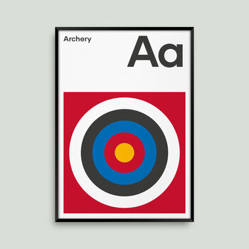 Archery Posters And Prints, Graphic Wall Art, 3 of 5