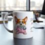 Personalised Corgi Morning Coffee Pet Dog Gift Mug, thumbnail 1 of 2