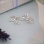 Sterling Silver Infinity Earrings, thumbnail 3 of 8
