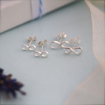 Sterling Silver Infinity Earrings, 3 of 8