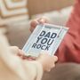 Dad You Rock, Slowly! Funny Sound And Shake Card For Fathers Day, thumbnail 11 of 12