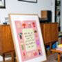 Funny Lamp Lover Cosy Living Room Art Print, thumbnail 1 of 4