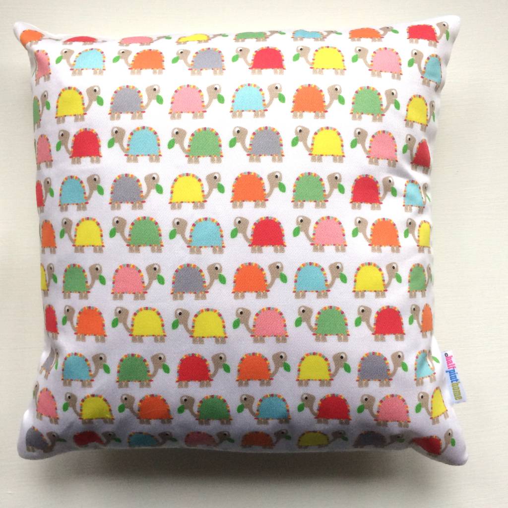 Multi Coloured Children's Tortoise Cushion By Half Pint Home ...