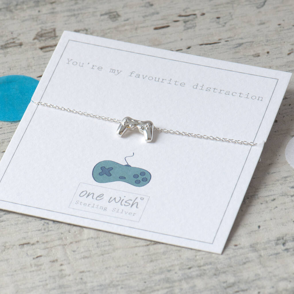 Computer Game Controller Sterling Silver Bracelet By Grace & Valour
