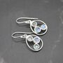 Rainbow Moonstone Earrings: Gold Or Silver Drop, thumbnail 8 of 12