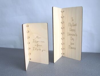 Wooden Little Book Mother's Day Card, 5 of 6