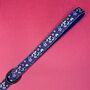 Navy And Pink Floral Dog Lead/Leash, thumbnail 4 of 5