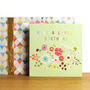 Floral Mint Green Birthday Card, thumbnail 1 of 4