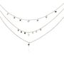Star Gaze Triple Layer Night Sky Necklace Silver, thumbnail 2 of 4