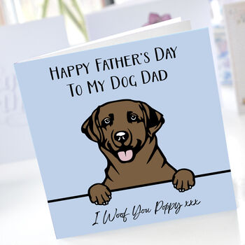 A Fathers Day Dog Card For Perfect For Any Dog Dad, 3 of 4