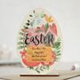 Wooden Easter Card, Spring Flowers, Personalised, thumbnail 3 of 6