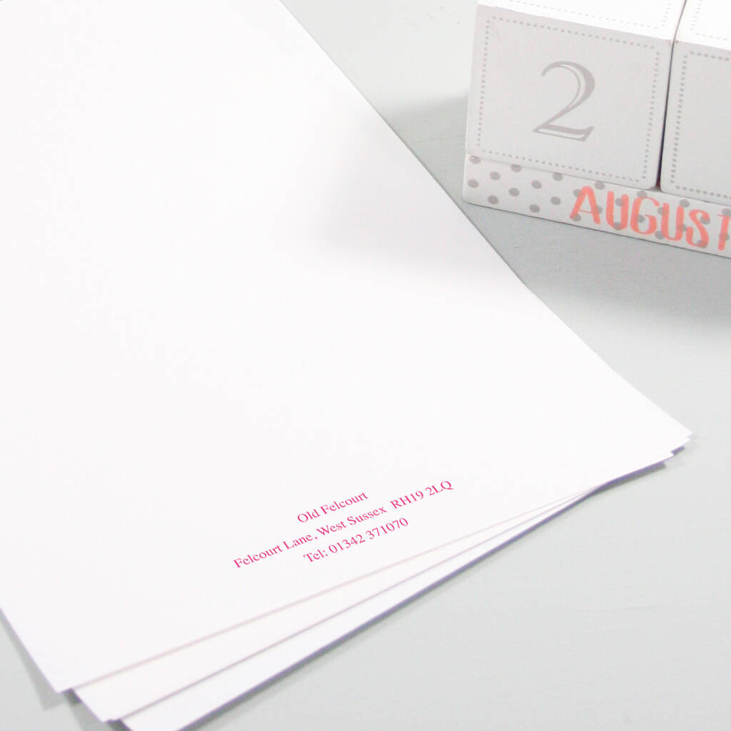 Personalised Classic Writing Paper, 1 of 5