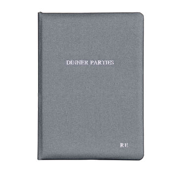 Personalised Hand Bound Buckram Dinner Party Book, 4 of 10