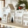 All White Christmas Village Decor, thumbnail 6 of 9