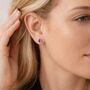 Sterling Silver February Amethyst Birthstone Stud Earrings – 7mm, thumbnail 1 of 8