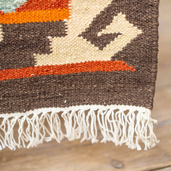 Terracotta And Earthy Brown Kilim Rugs And Runner, 3 of 5