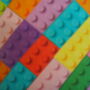 Bright Lego Style Multi Coloured Blocks Lampshade, thumbnail 4 of 5