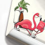 Flamingo Sitting On The Toilet, thumbnail 4 of 8