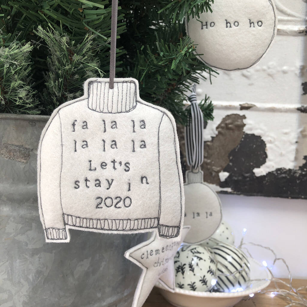 Christmas Jumper Embroidered Decoration By Lotta's House