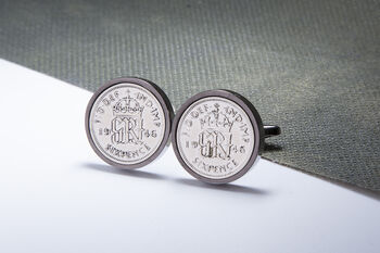 1946 80th Birthday Sixpence Coin Cufflinks, 4 of 4