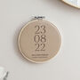 Special Date Leather 3rd Anniversary Hoop, thumbnail 2 of 2