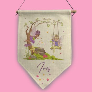 Personaslied Woodland Fairy Customisable Pennant Flag, 6 of 9