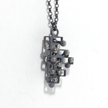 Mindfulness Fidget Silver Pendant Necklace, 3 of 9