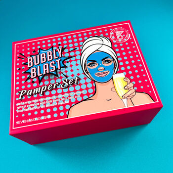Pop Art Relaxation Pamper Set Bath Bomb Box For Mum Or Auntie, 6 of 9