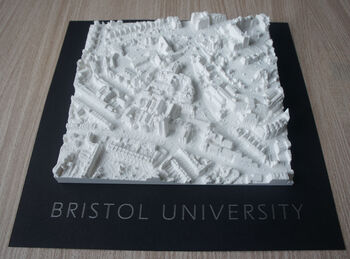 Graduation Gift Bristol University 3D Printed Map, 2 of 8