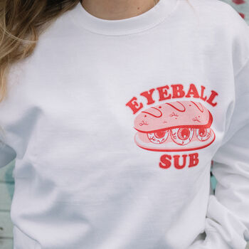 Eyeball Sub Women's Slogan Sweatshirt, 3 of 7