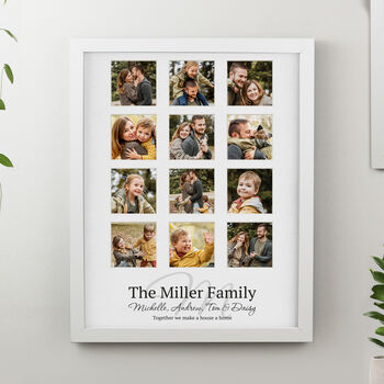 Personalised Family White 12 Photo Frame Gift, 4 of 6