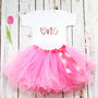 First Birthday Girls Tutu Outfit In Pink Rose Gold, thumbnail 1 of 6
