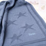 Little Star Dark Blue Knitted Baby Blanket, thumbnail 1 of 12